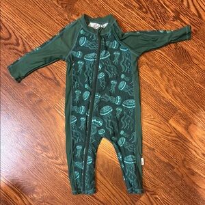 Swimzip Green Jellyfish Print Toddler Swimsuit